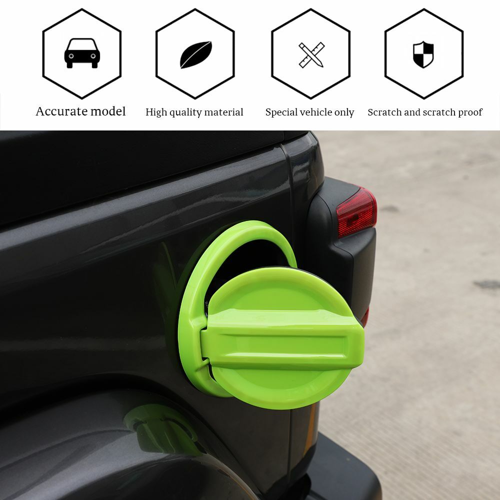 Green Door Gas Tank Cap Fuel Filler Cover Trim For Wrangler JL 2018+ Accessories