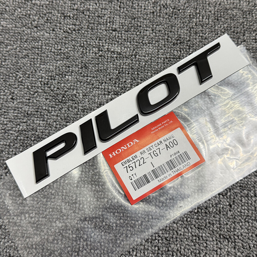 Black Edition Front Grille Trunk H Emblem For Honda Pilot 2015-2022 Sport Badge