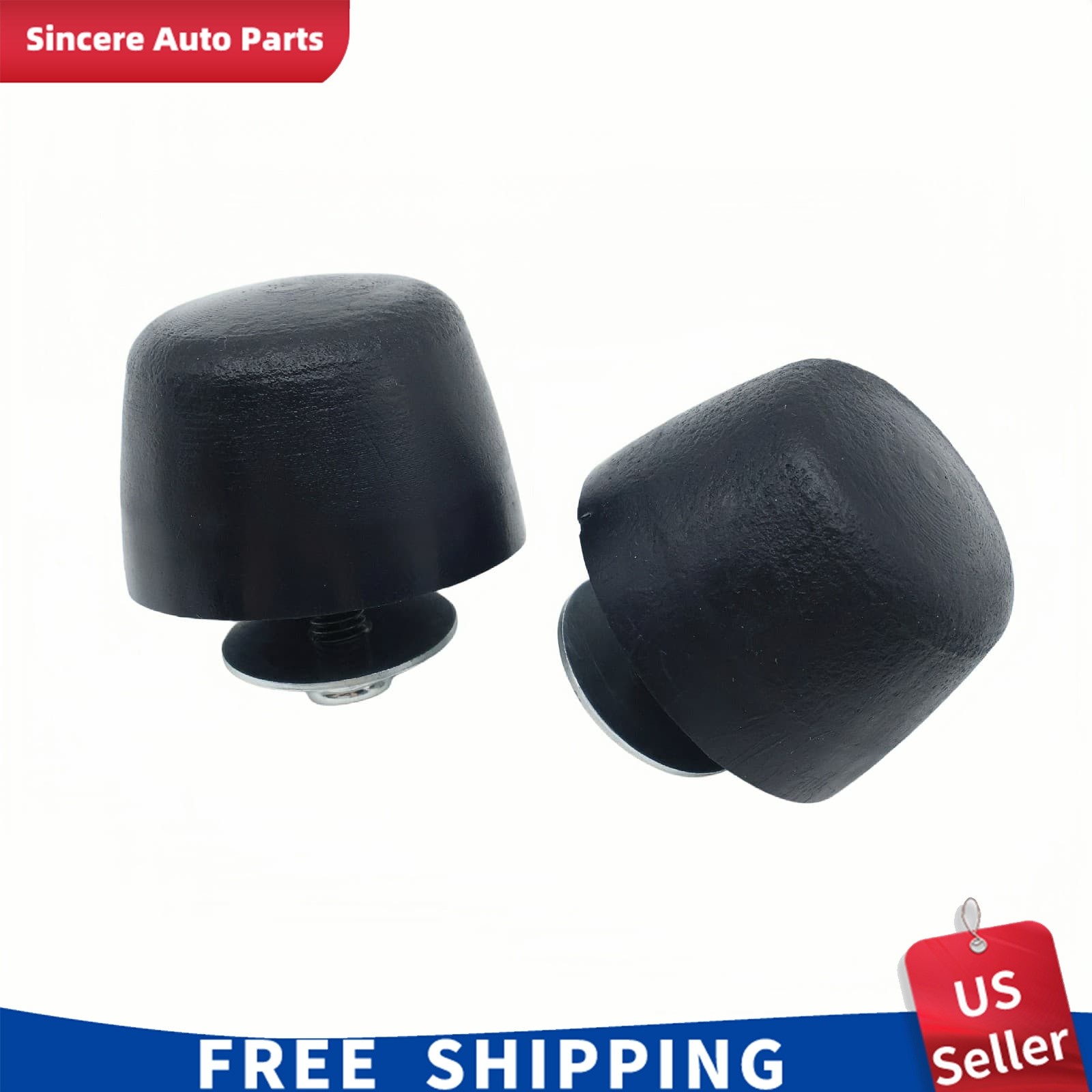 3Pc Hood Footman Loop And Windshield Bump Stop Set For Jeep Wrangler JK 1997-18
