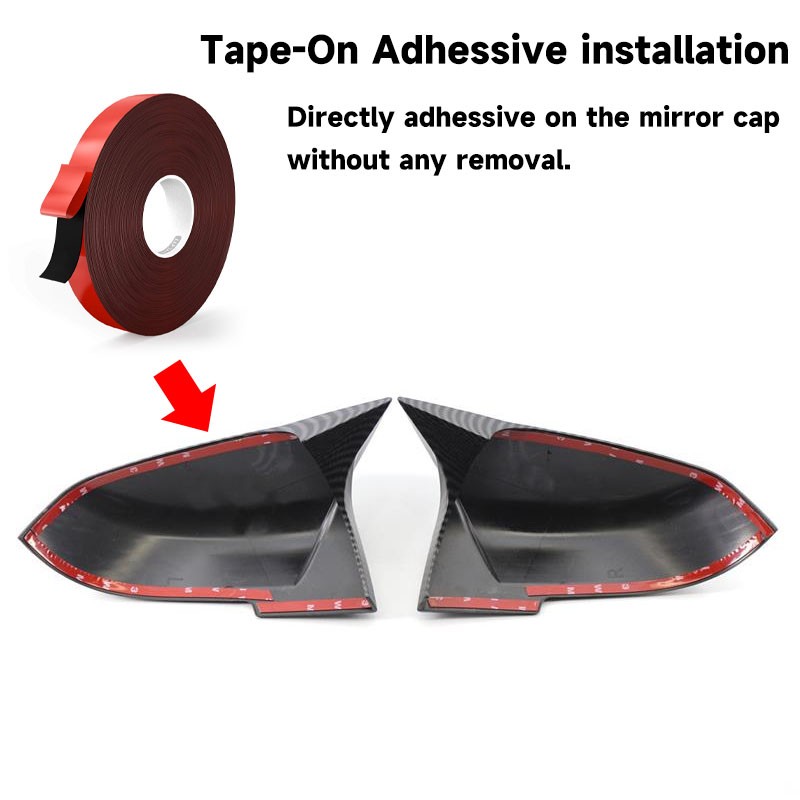 For BMW F97 X3M F98 X4M F95 X5M 19-24 Real Carbon Fiber Side Mirror Cap Overlay