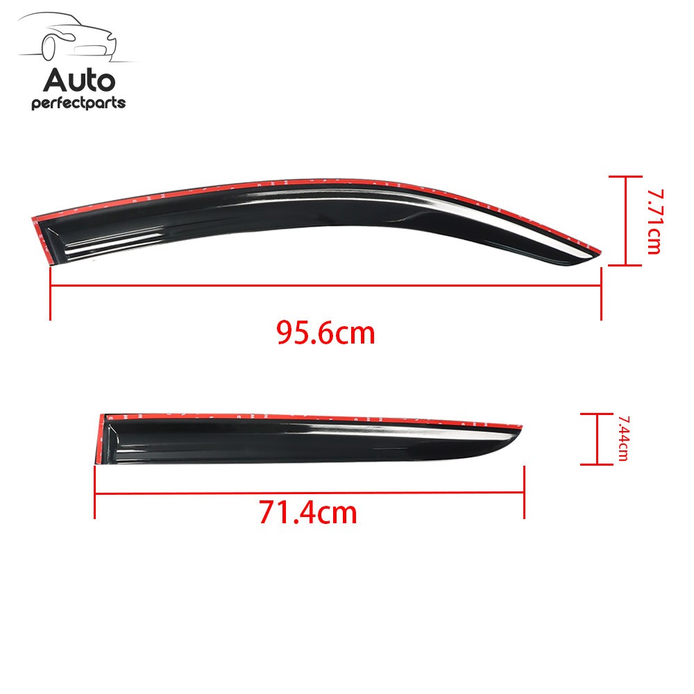 Vent Sun Shade Rain Guards Window Visors For Toyota C-HR 2017 2018 2019 2020