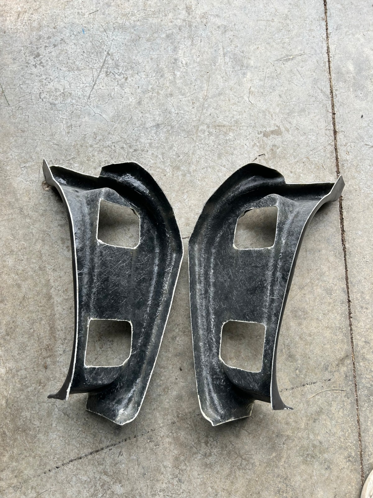 1963-1967 remanufactured Corvette Hinge Pillar Fiberglass Pair / Set