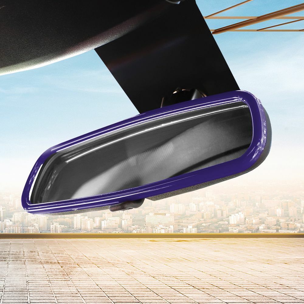 Purple Interior Rear view Mirror Frame Trim Cover Ring For Dodge Charger 2010+