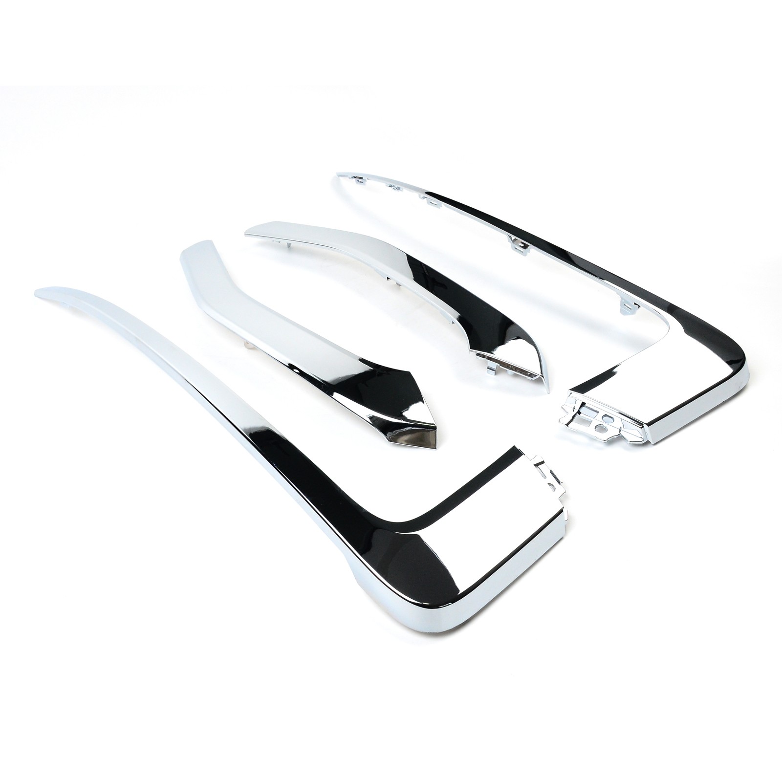 Front Bumper Trim Molding Upper Lower Pair For Mitsubishi Eclipse Cross 2022-25