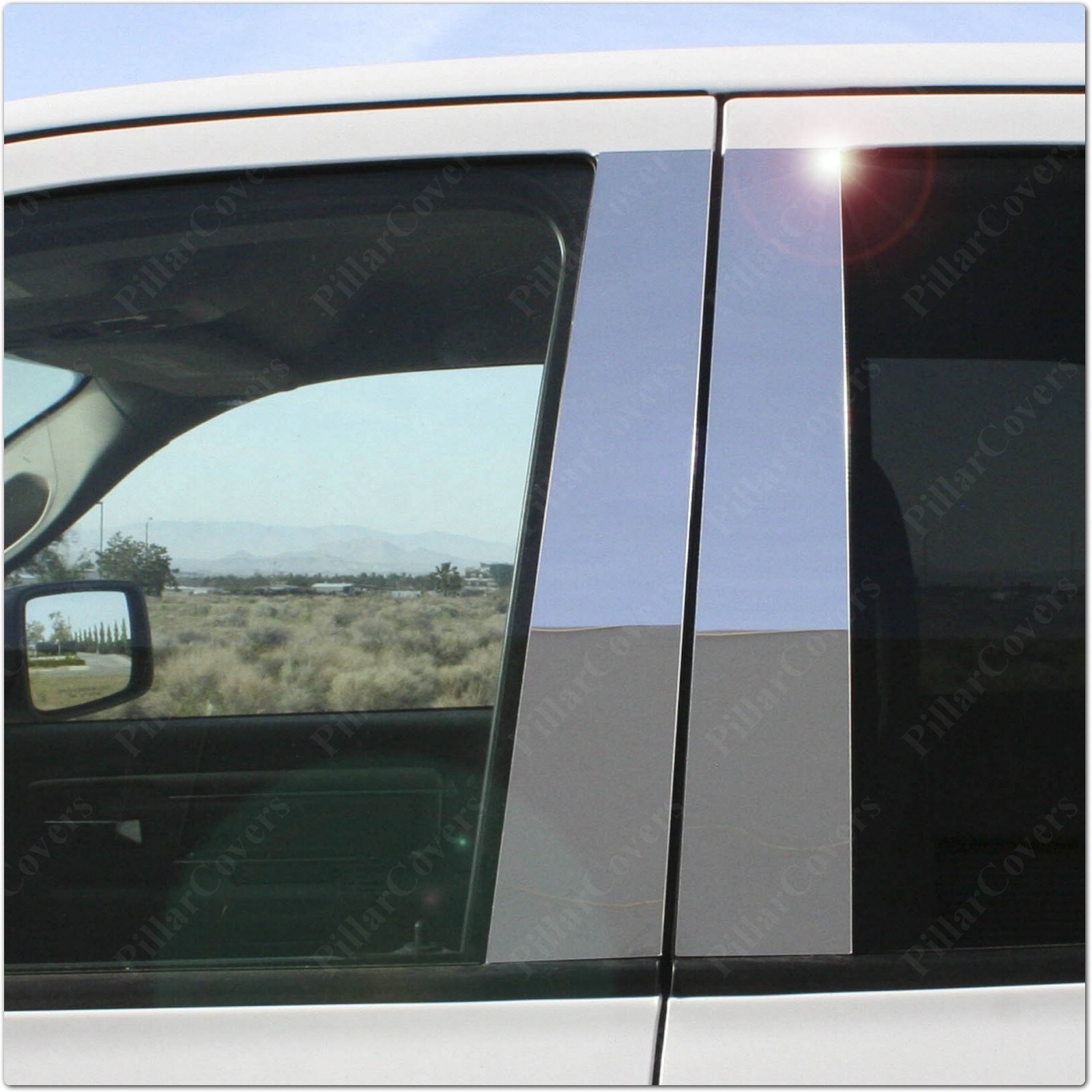 Chrome Pillar Posts for Lexus LS 95-00 4pc Set Door Trim Mirror Cover Window Kit