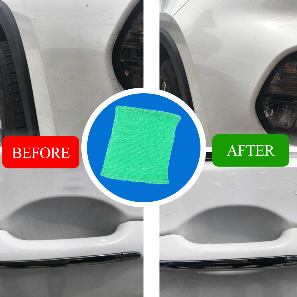 Car Scratch Remover Liquid Sponge Glass Deep Cleanser Cleaning Remove Oil Film