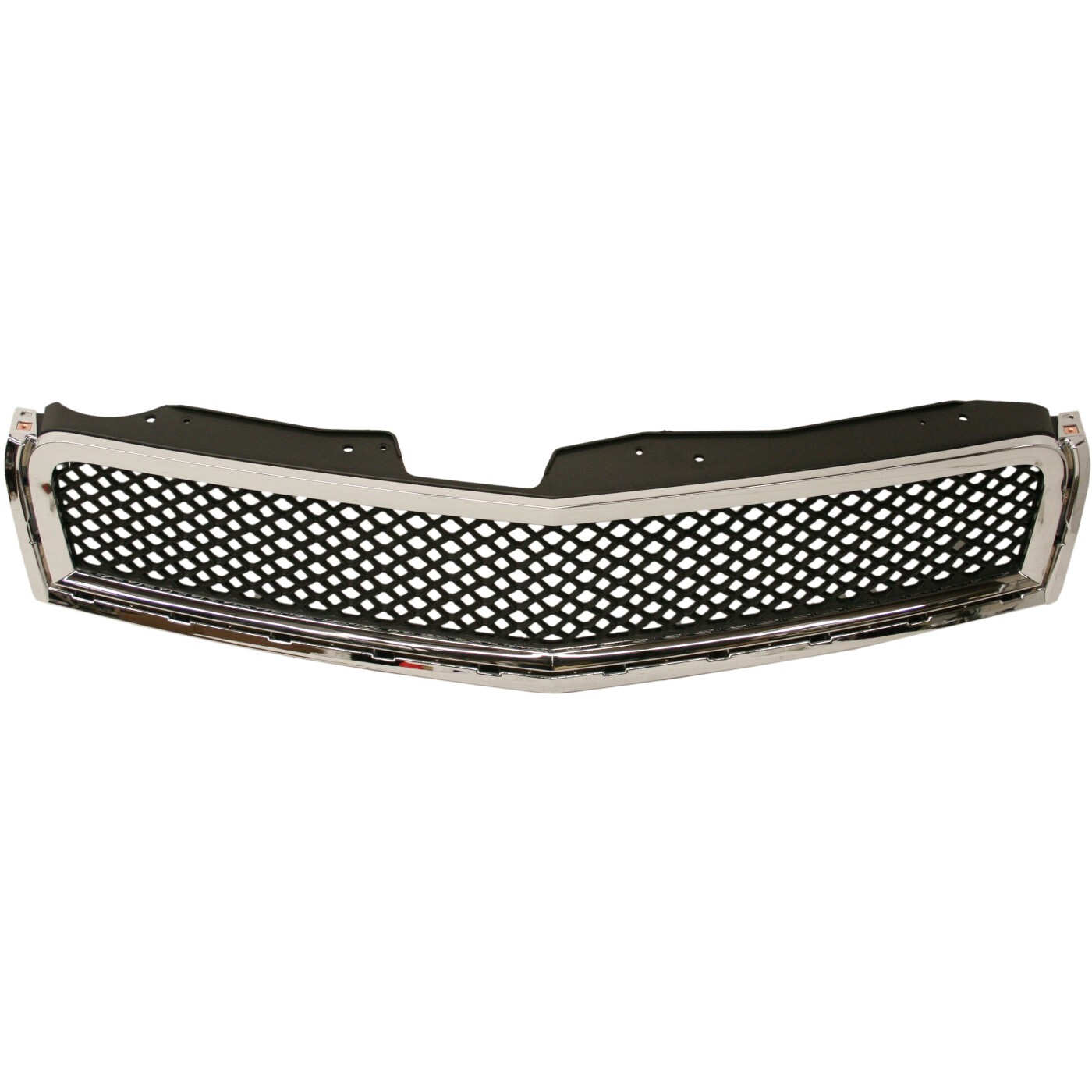 Grille For 2009-2012 Chevrolet Traverse Upper Chrome Shell w/ Black Insert