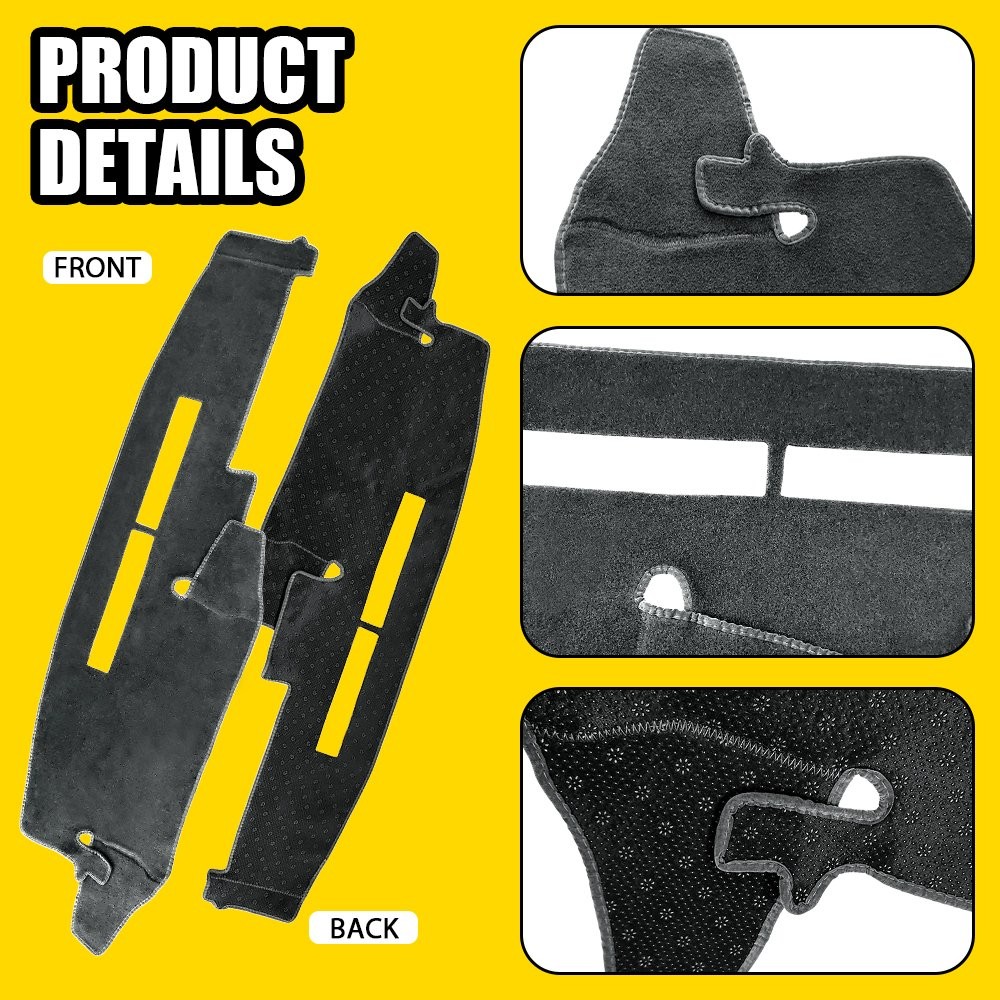 For Chevrolet 1998-1994 C1500 Dash Mat Dashboard Cover Dashmat Protector Gray