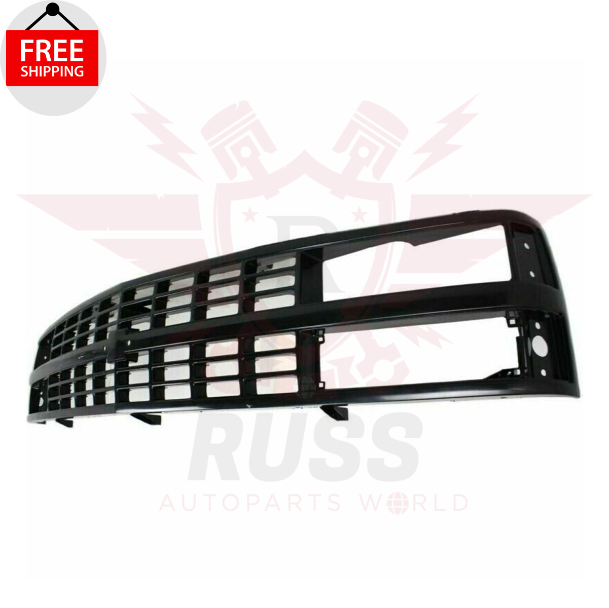 New Front Grille Black Shell & Insert Fits 88-93 Chevrolet C1500 K1500 GM1200228