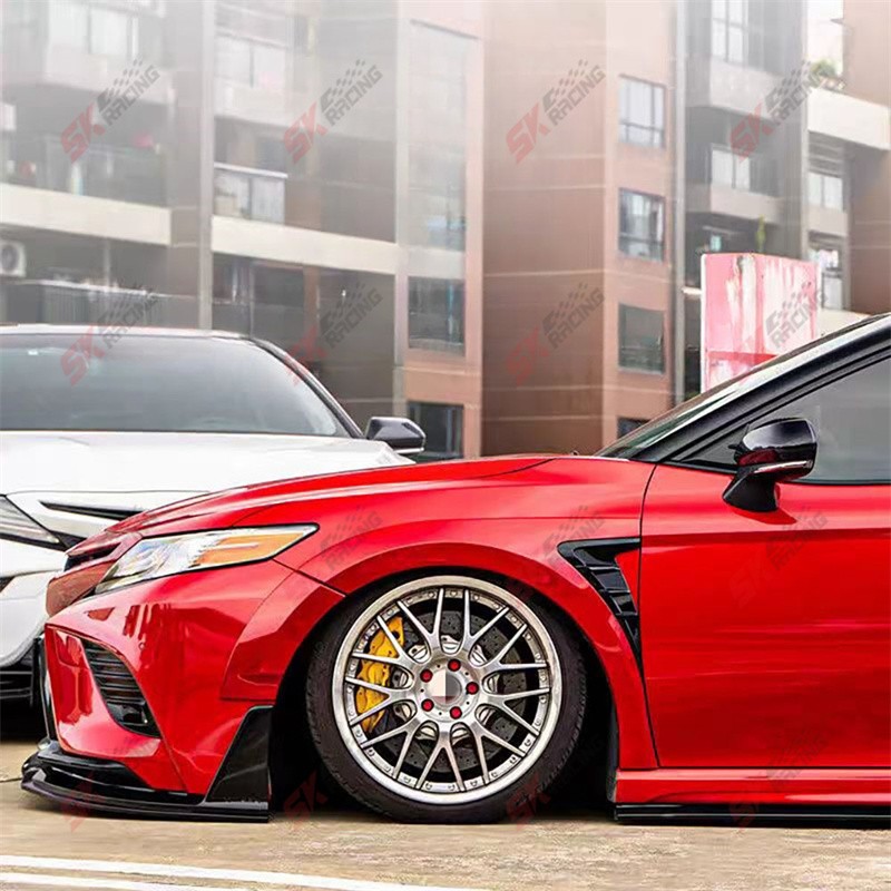Unpainted ABS Fender Flares Wide Body Exterior For 2018-24 Toyota Camry SE XSE