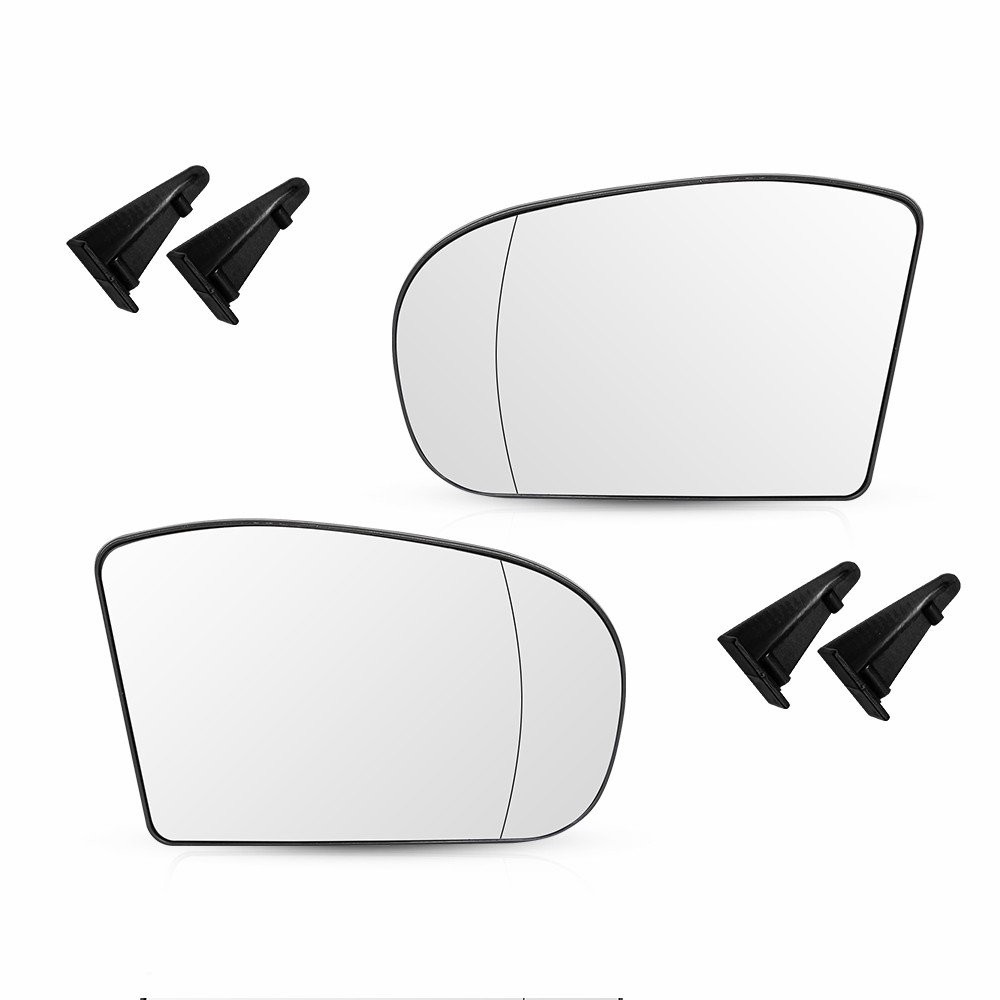 Driver Passenger Side Heated Mirror Glass Fits Mercedes E500 E55 AMG 2003-2006
