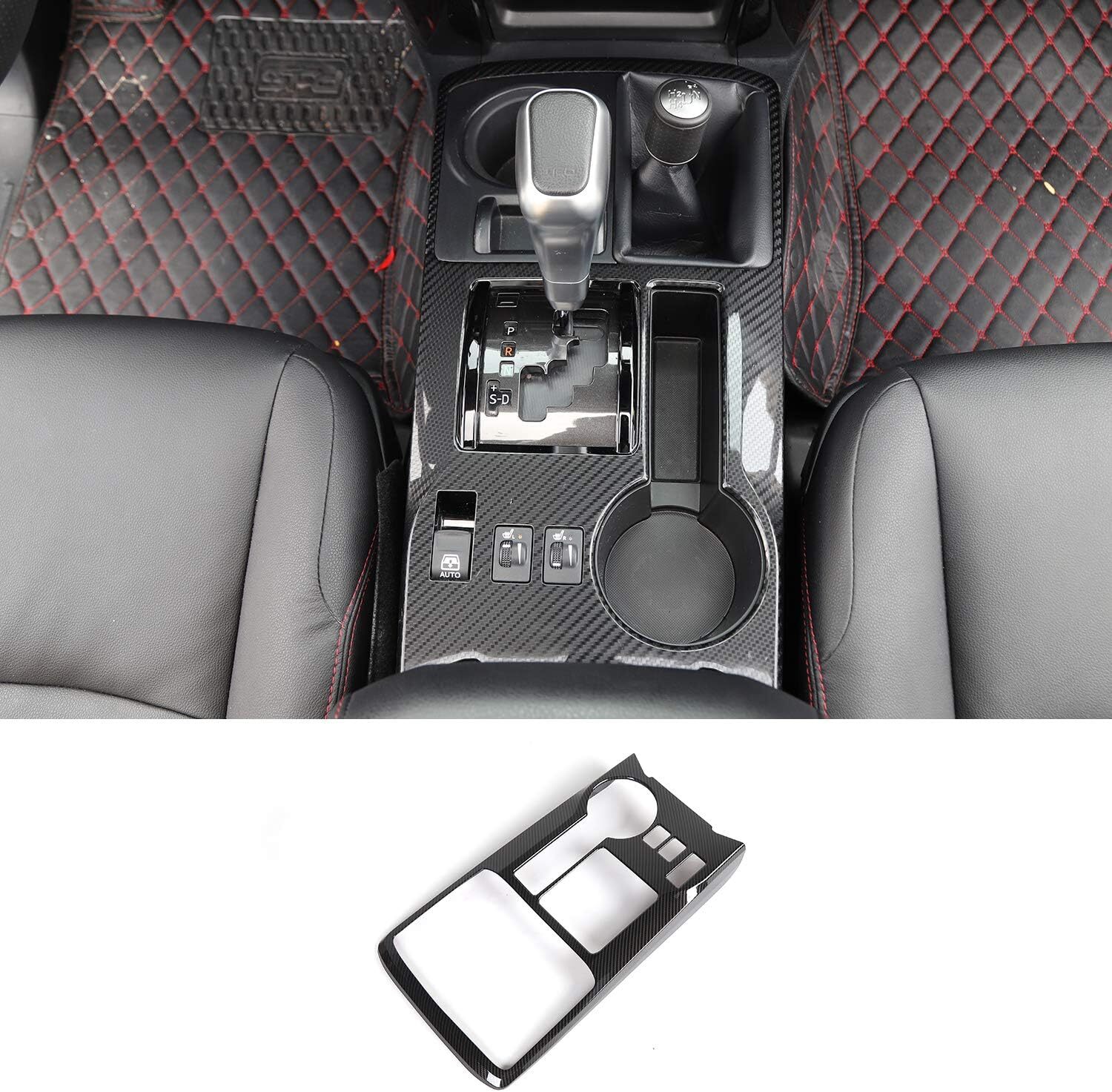Central Gear Shift Panel Trim Decor Cover Bezels for 4Runner 10+ Accessories USA