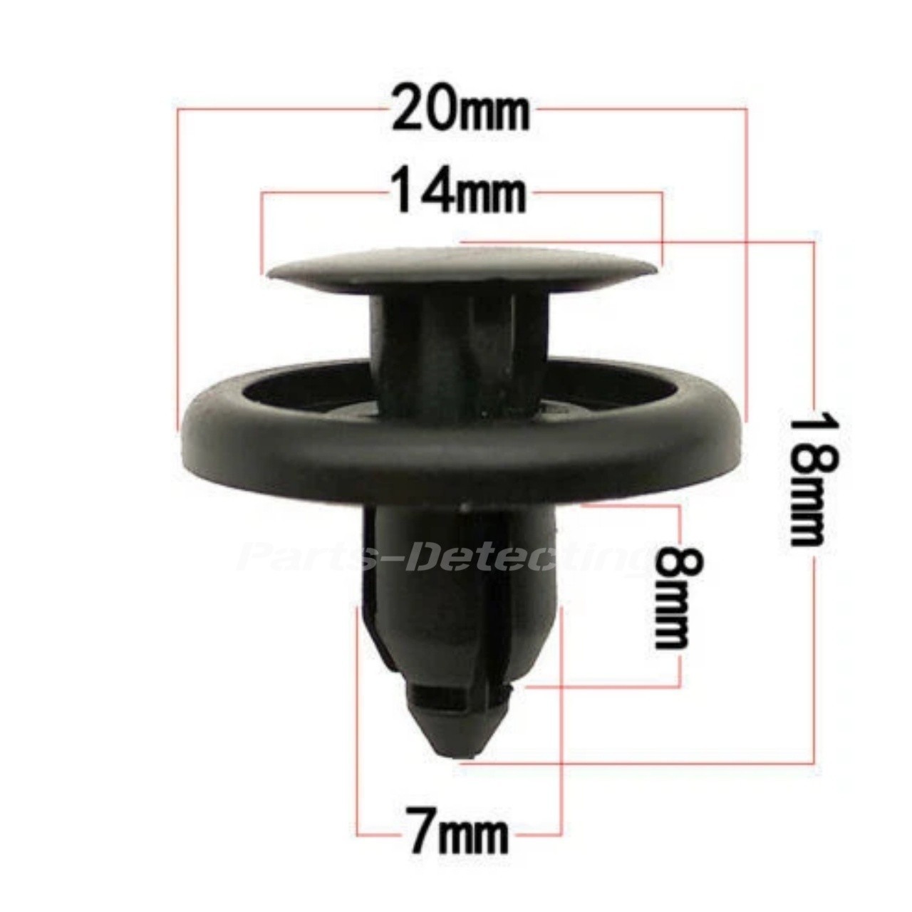 ✅100Pcs Bumper Clips Car Auto Fender 6 7 8 9 mm Trim Push Pin Rivet Fastener⭐