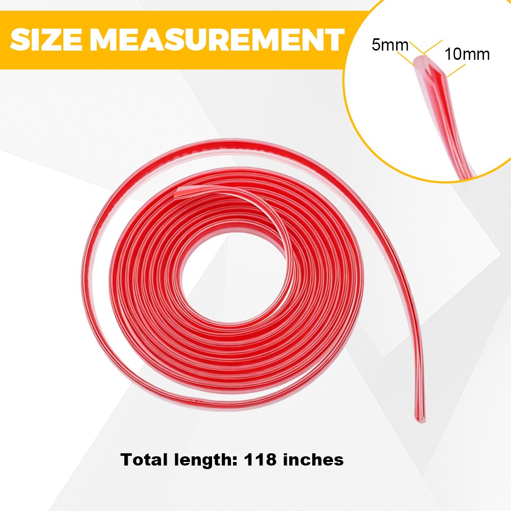 For Subaru Rubber Clear Door Edge Guard Protectors Trim Seal U Shape 9.84 Ft