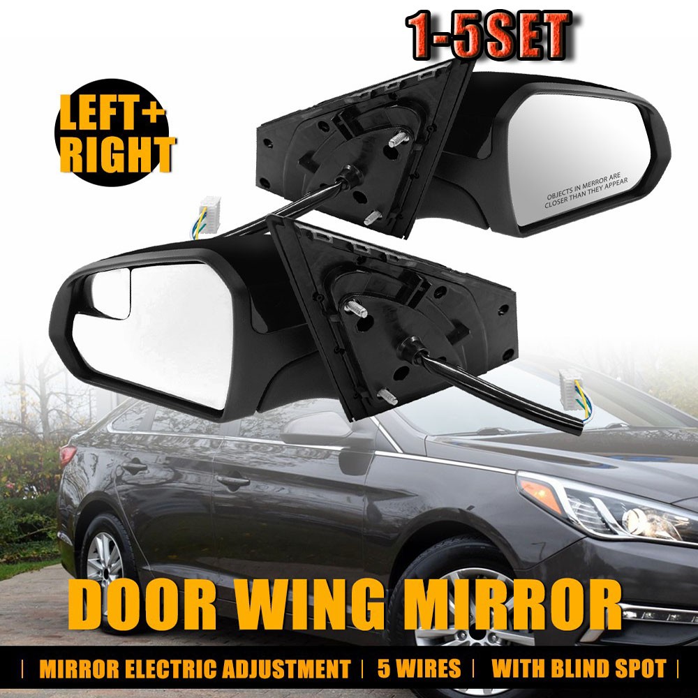 For 2018 Hyundai Sonata Left+Right Power View Mirror Blind Spot Detection2-10x