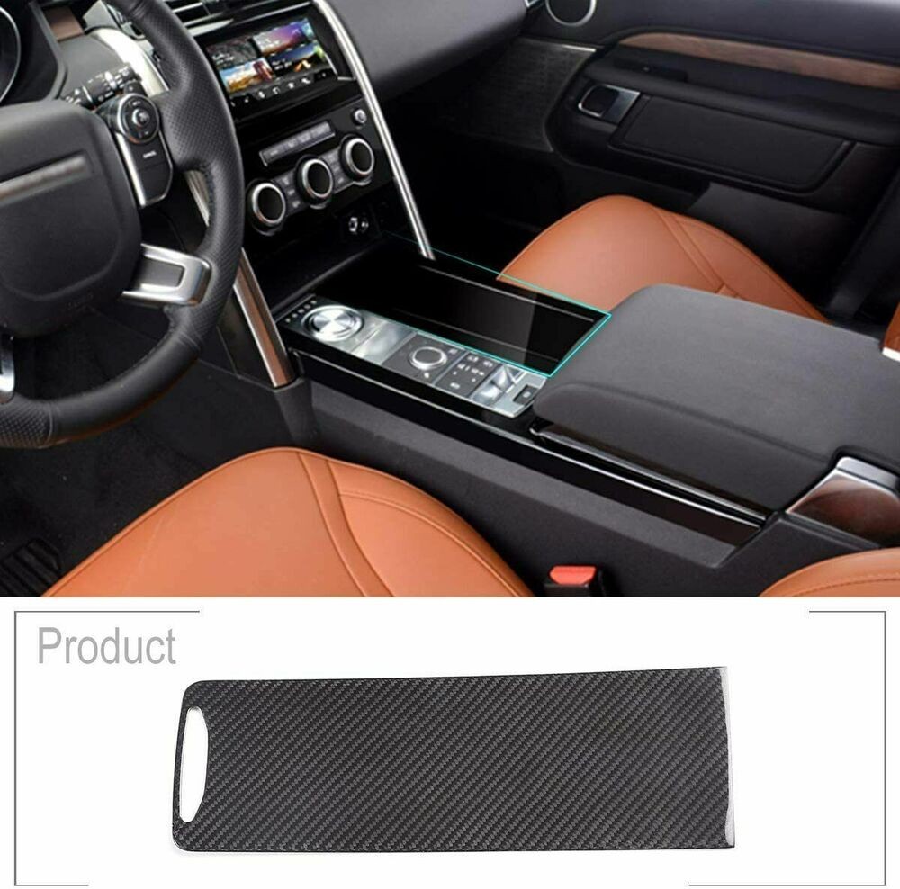 Real Dry Carbon Fiber Center Cup Hold Cover Fit for Land Rover Discovery5 17~20