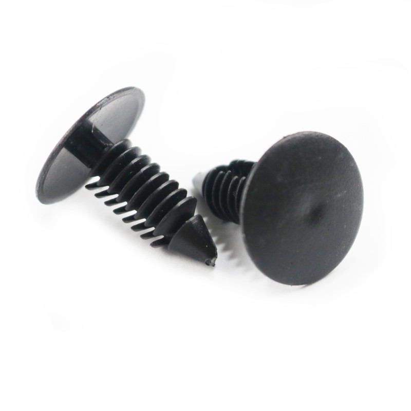 100 Pcs 8mm Bumper Clips Auto Car Hole Plastic Rivets Fastener Fender Push Pin