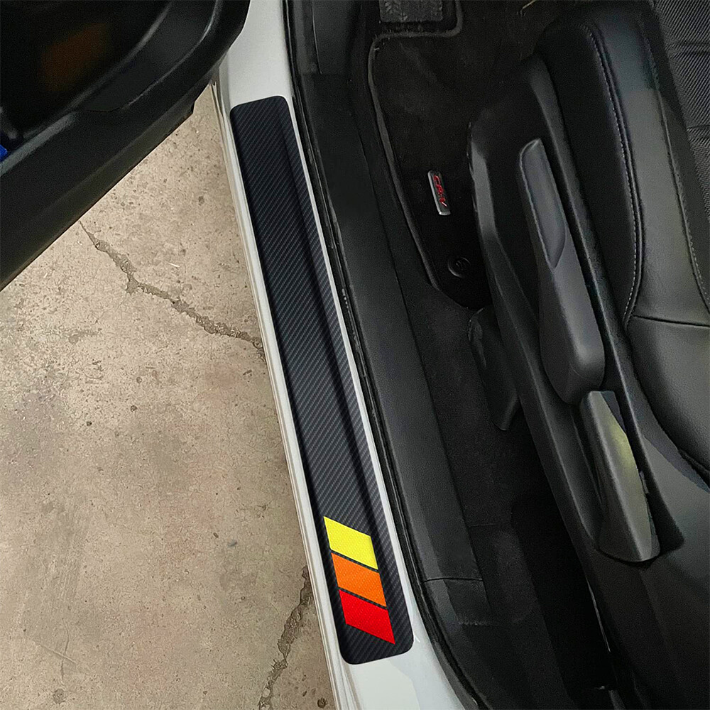 For Toyota Sequoia Tundra Car Door Plate Sill Scuff Cover Anti Scratch Protector