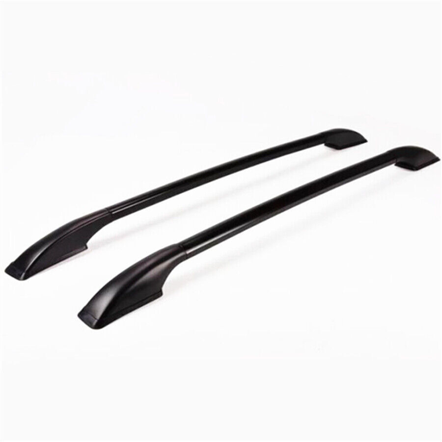 Black Decorative Roof Rack Aluminum Alloy Side Bars Rails For MPV SUV hatchback