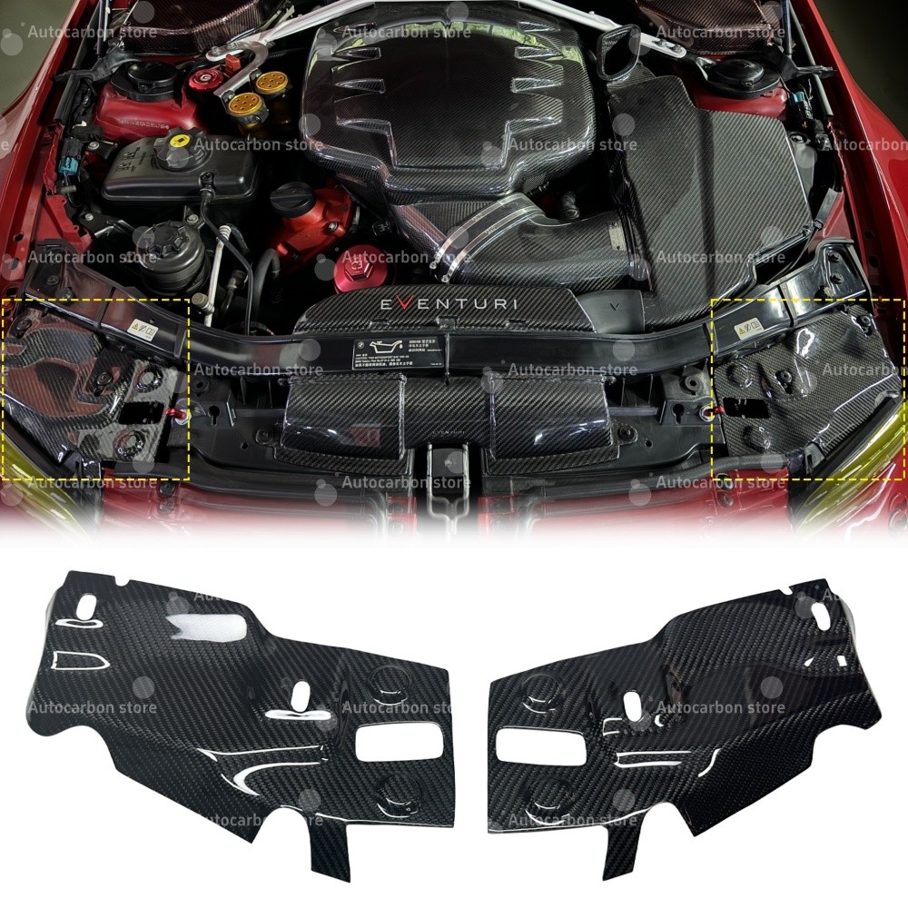 Dry Carbon fiber Headlight dust cover For BMW 3 series M3 E9X 2009-2012