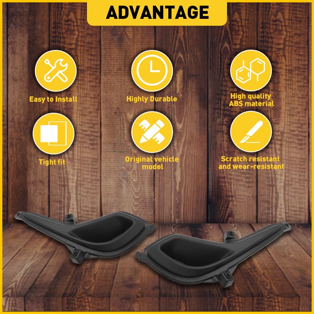 2X Front Bumper Fog Light Cover Trims Left & Right For 2012-17 Hyundai Accent