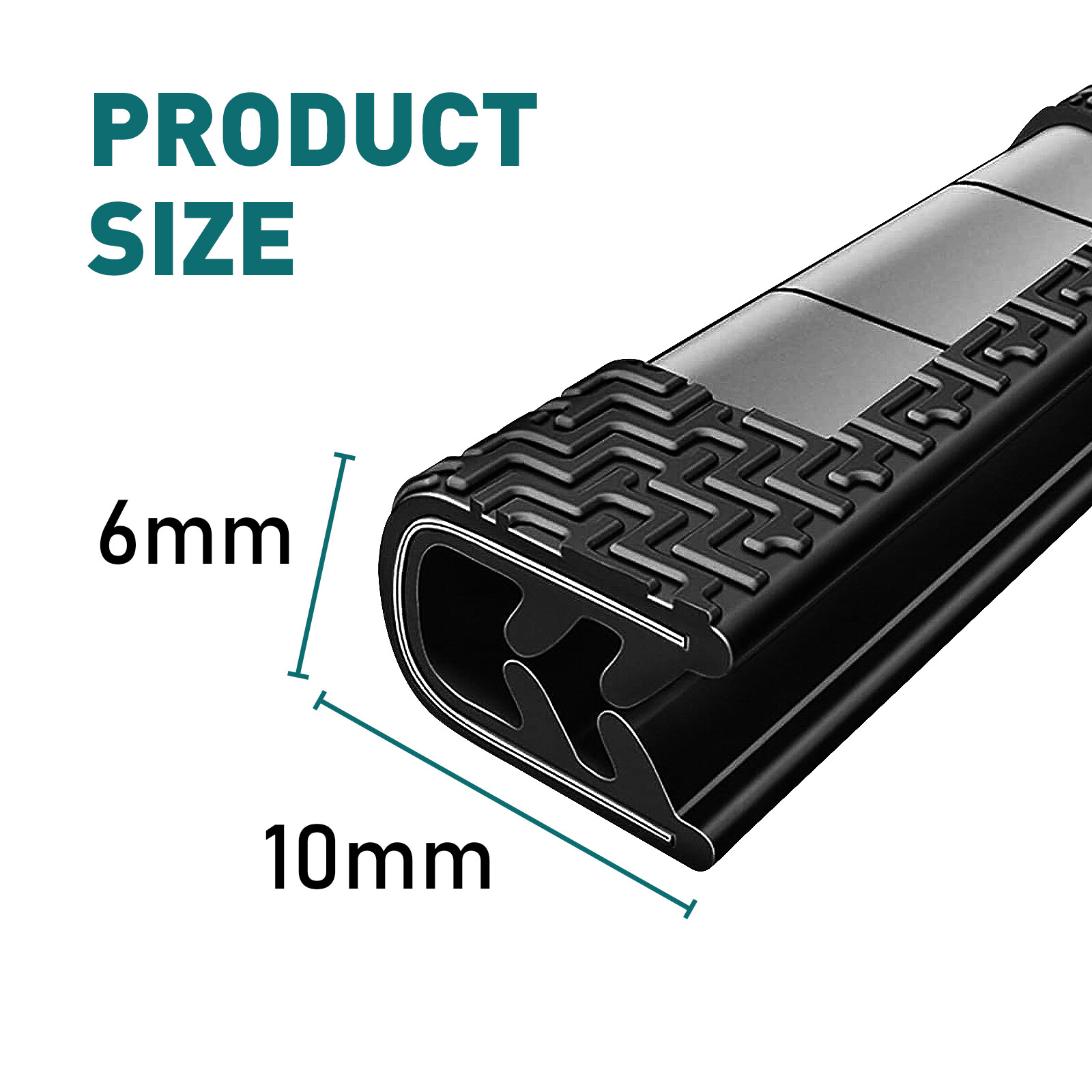 Metal Edge Trim Pinch Weld Cars Door Toolbox Sharp Edging Rubber Seal Guard 33FT