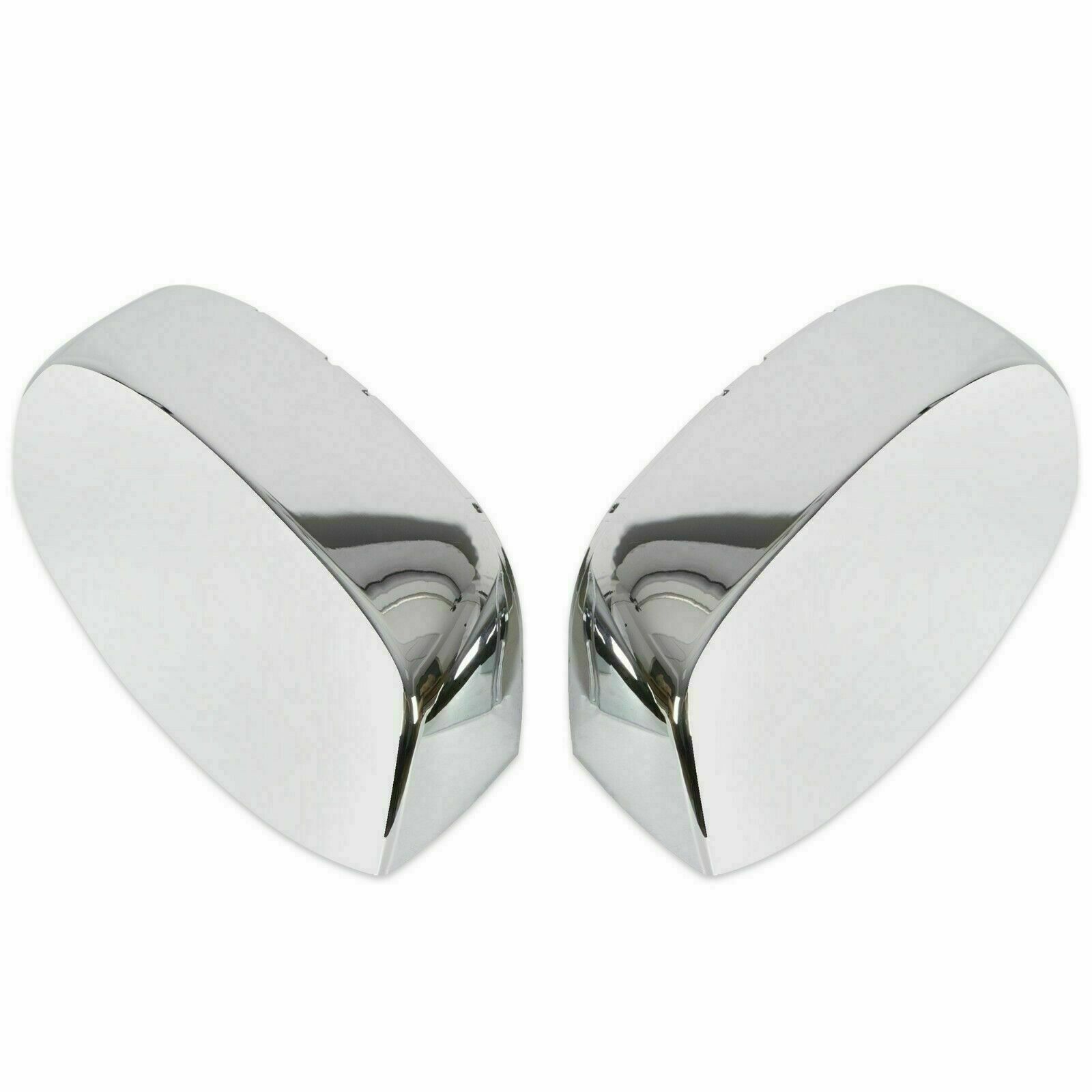 For 2007-2014 Chevy Silverado / GMC Sierra CHROME Top Mirrors Covers Replacement