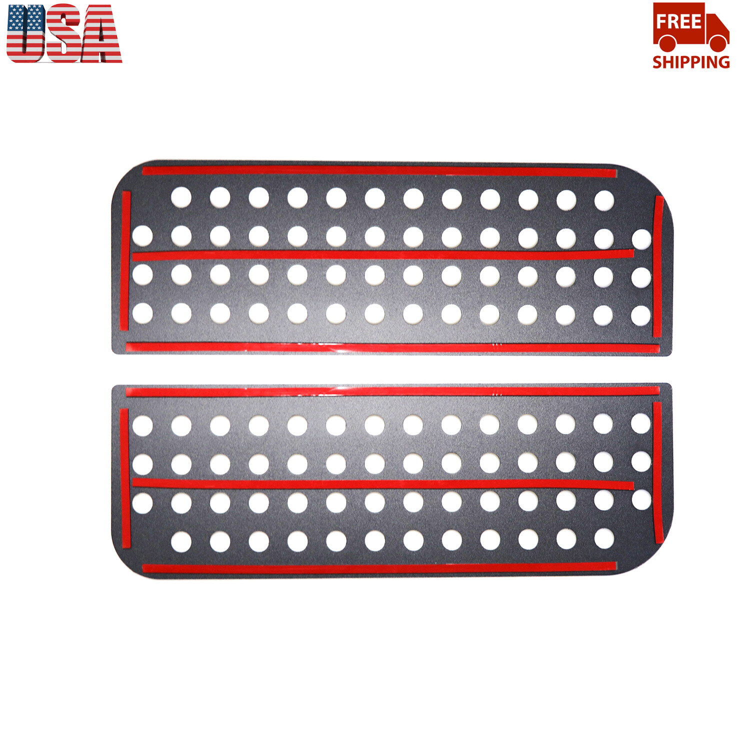 Rear Door Window Decal Aluminum Alloy Glass Panel Cover For 18+ Jeep Wrangler JL