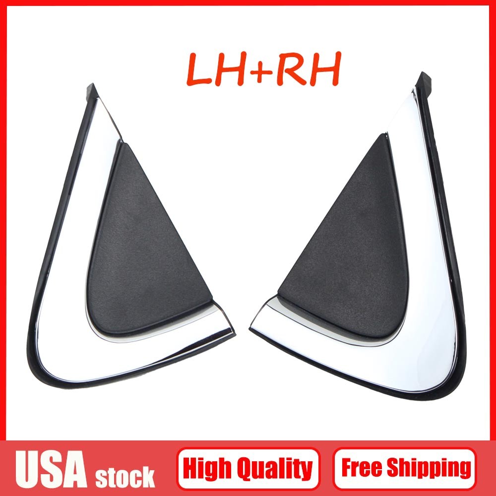 1Pair Left Right Fender Corner Mirror Molding For 2017-2022 Kia Sportage