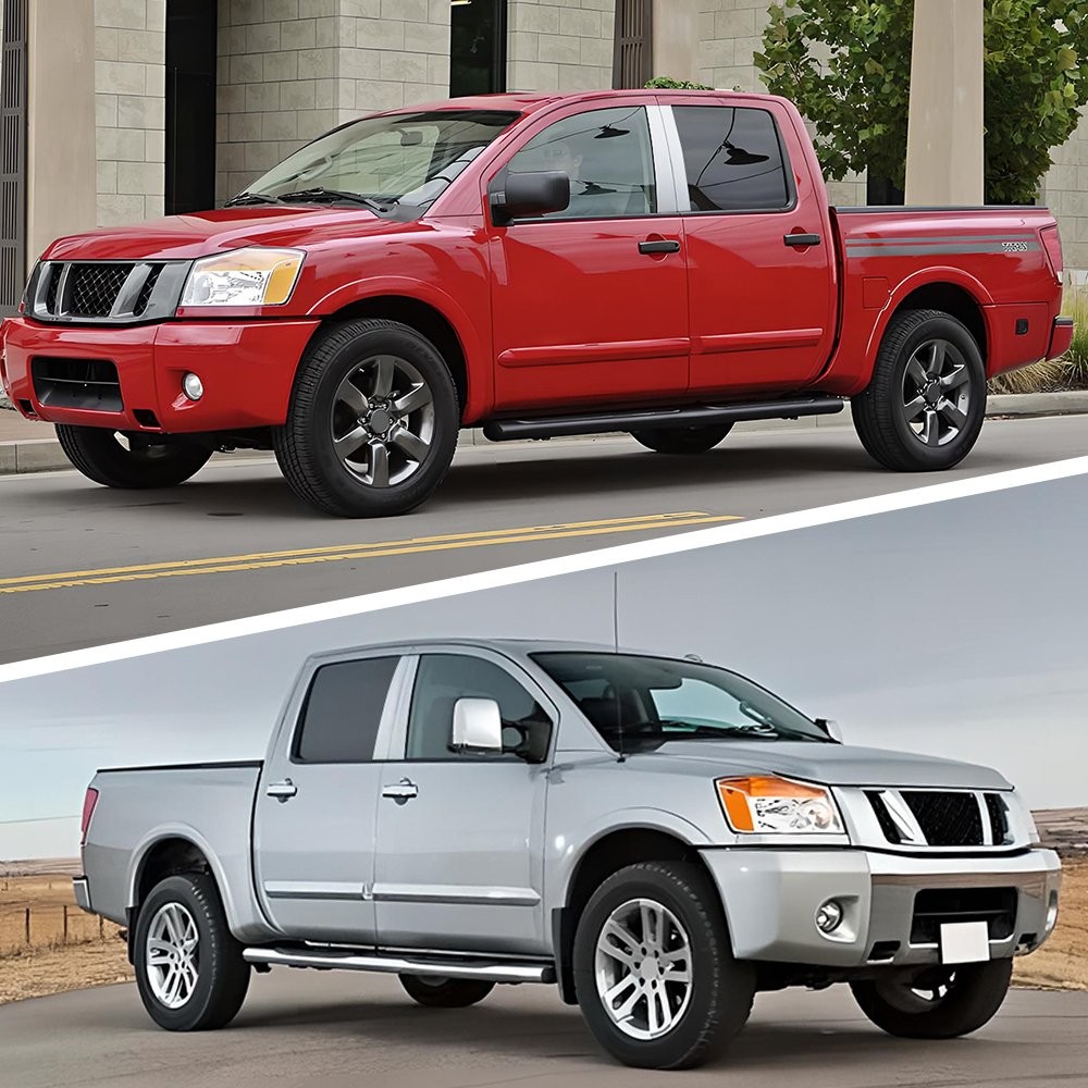 Exterior Chrome Pillar Post Cover Trim For Nissan Titan Crew Cab 2004-2015 6-30X