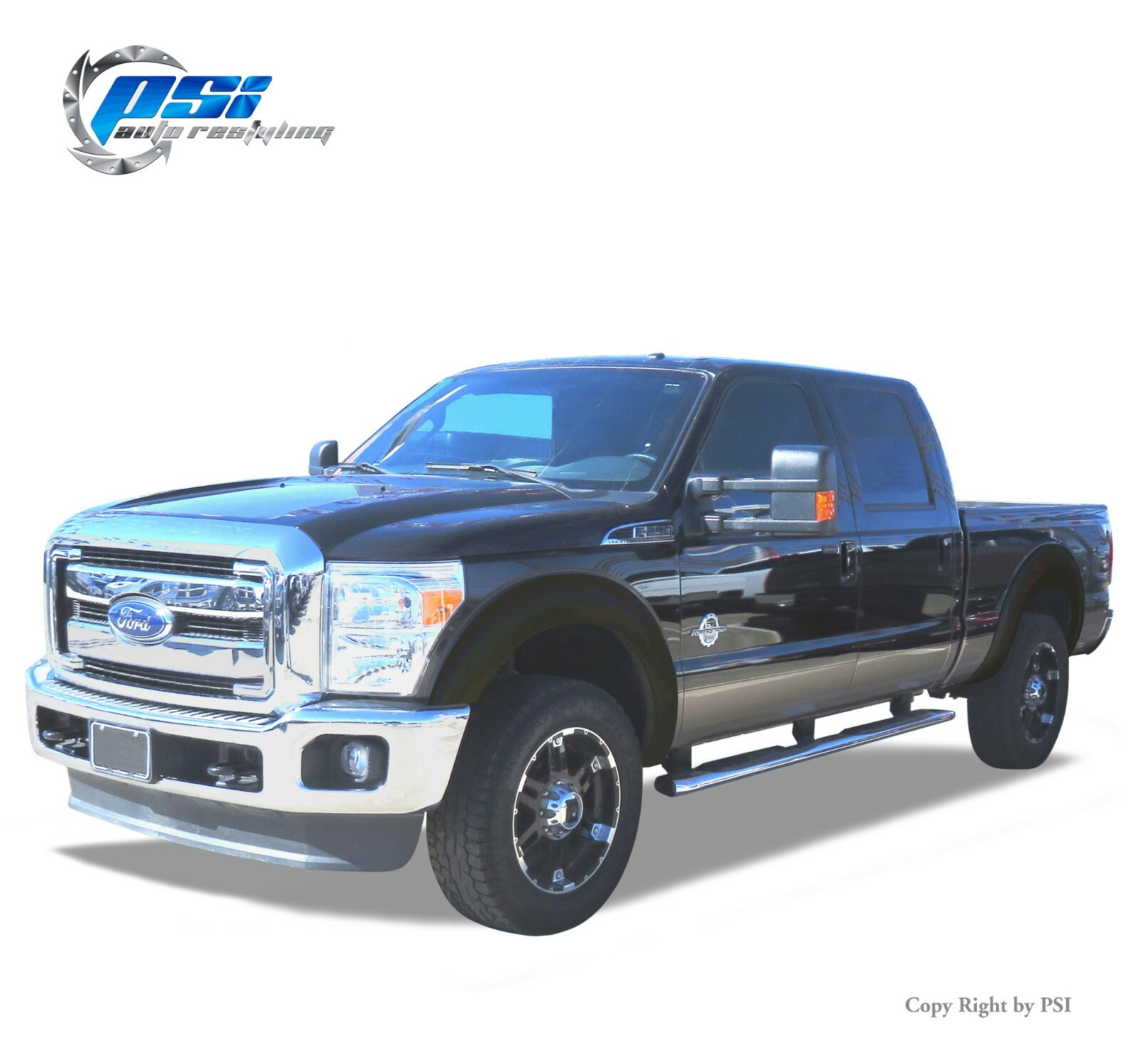 OE Style Fender Flares Fits Ford F-250, F-350 Super Duty 11-16 Textured Finish