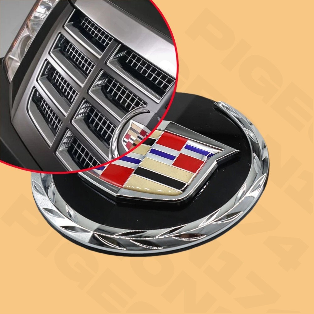Color Black For 2007-2014 Escalade Front GRILL Grille Emblems Badges 22985035