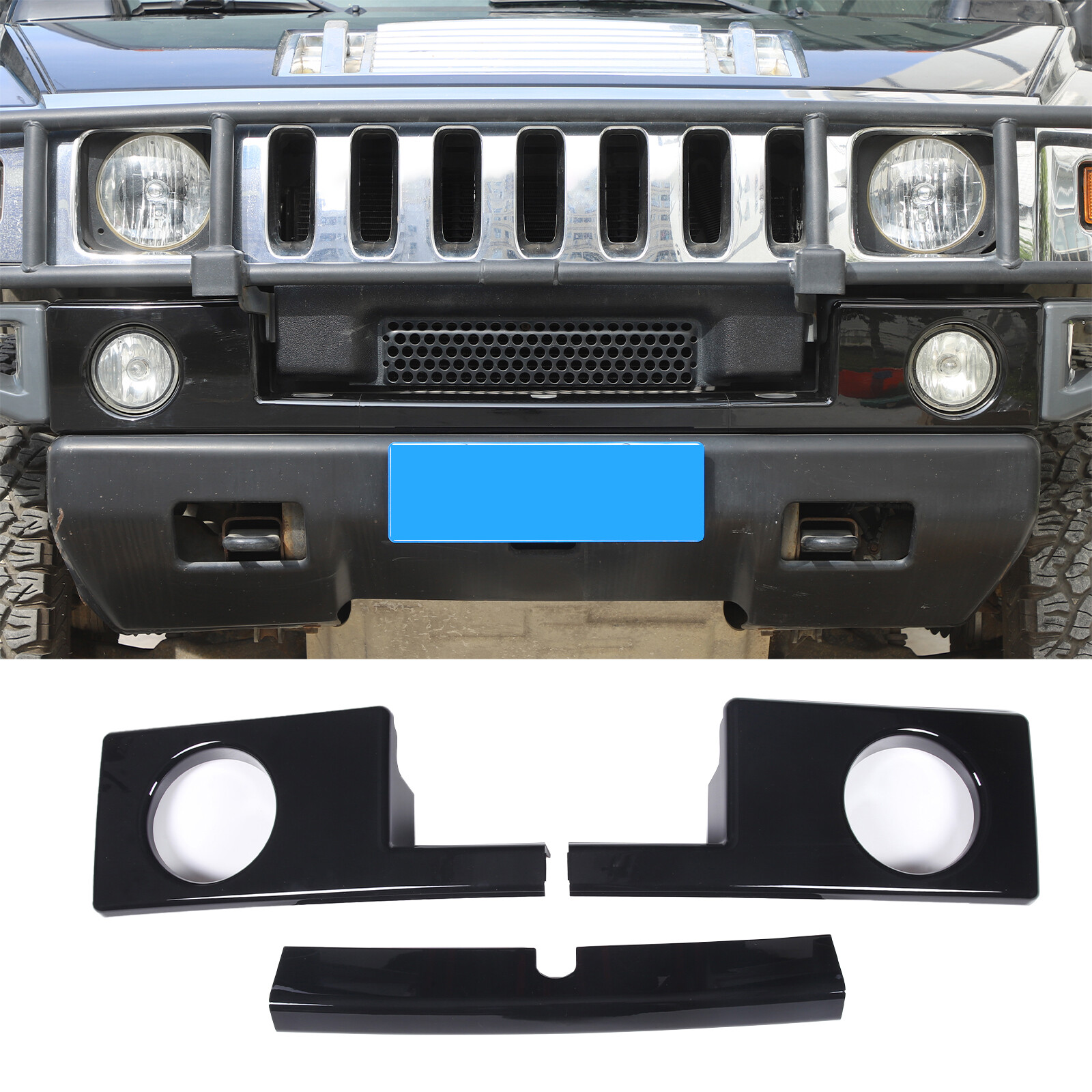 Interior Exterior Accessories Cover Trim Kit For Hummer H2 2003-2009 Gloss Black