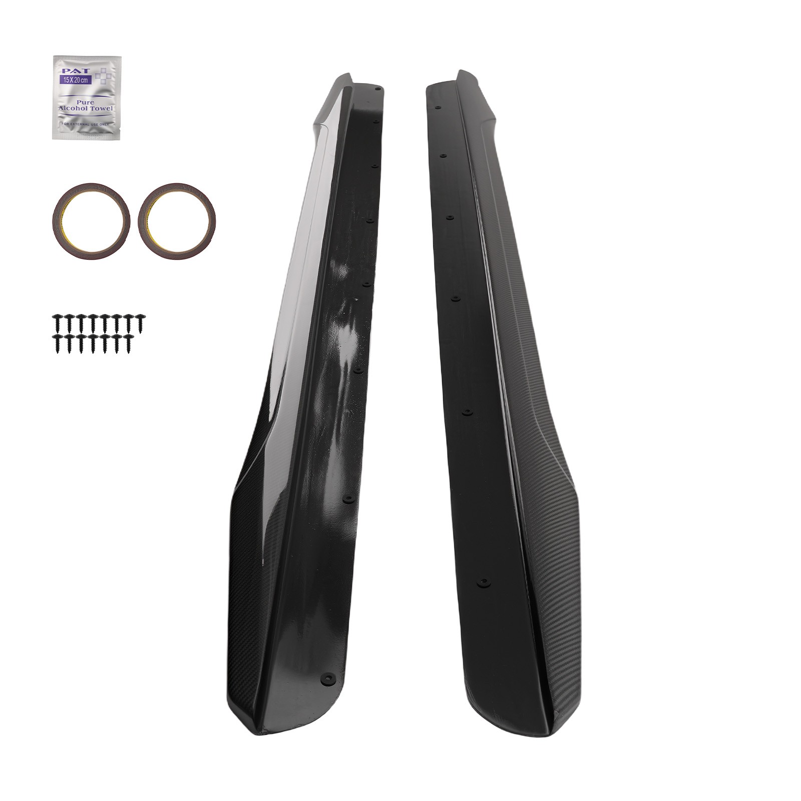 Side Skirts Kit for Cadillac CTS-V Sedan/Wagon 4Door 2009 2010-2014 Carbon Fiber