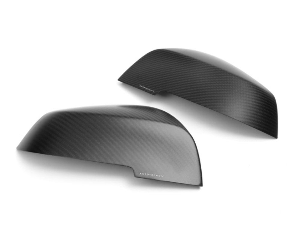 AutoTecknic Replacement Dry Carbon Fiber Mirror Covers (Matte) – Fits Various BM
