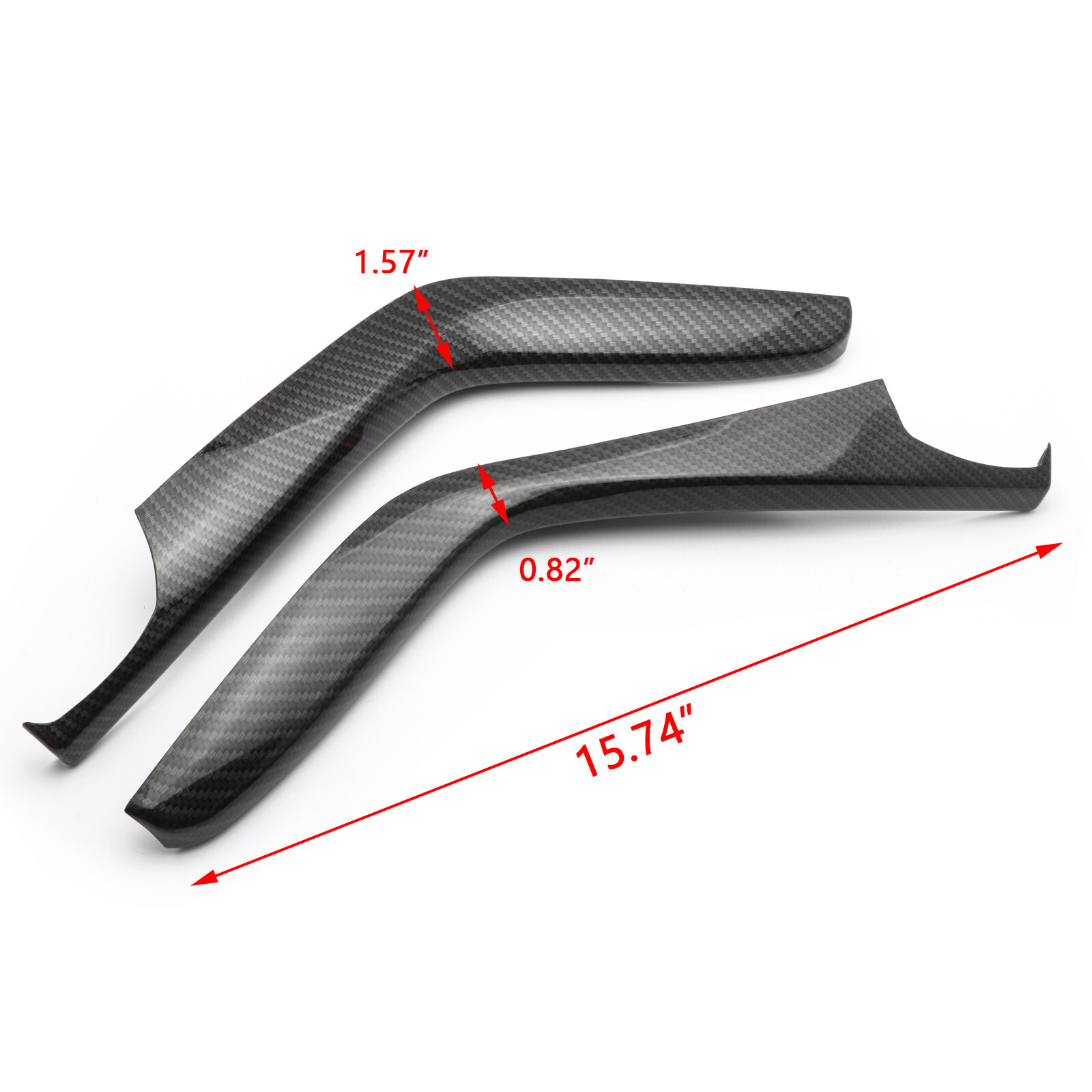 For Honda Civic 2016-21 Carbon Fiber Texture Gear Shift Panel Side Molding Cover