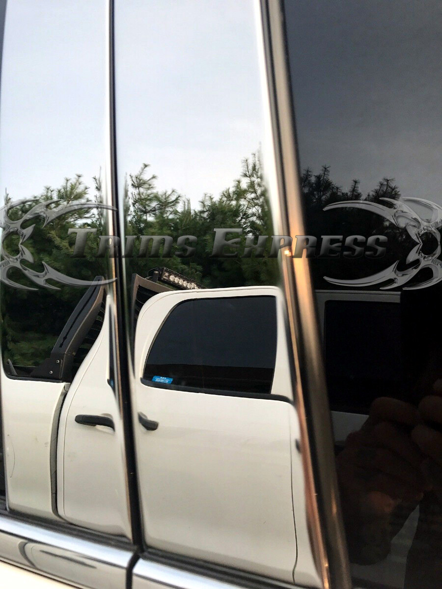 1997-2003 Pontiac Grand Prix 4Pc Chrome Pillar Post Trim Stainless Steel