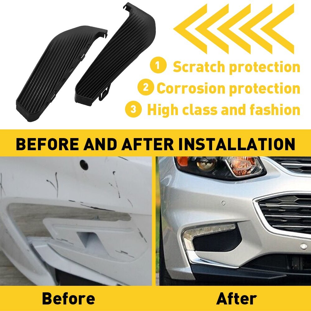 2X & Left Side Right Fog Light Covers GM1038230 For 2016-2018 Chevrolet Malibu W