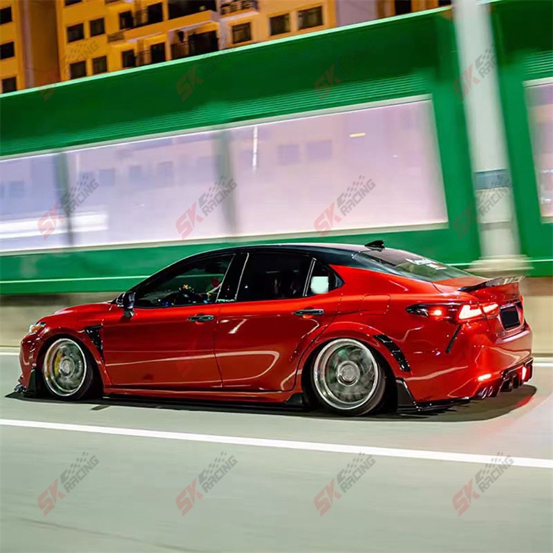 Unpainted ABS Fender Flares Wide Body Exterior For 2018-24 Toyota Camry SE XSE
