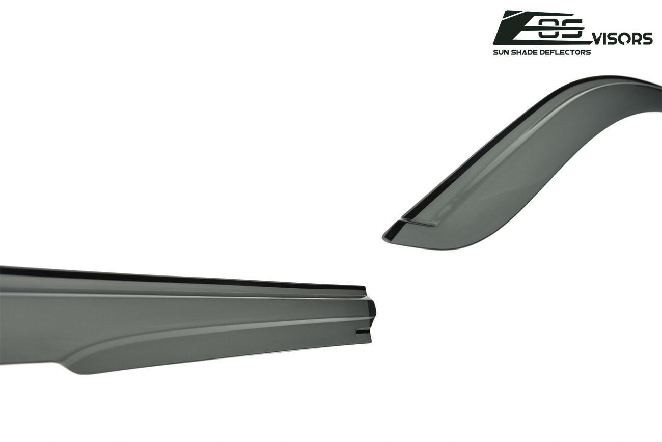 JDM SMOKE TINTED Side Vents Sun Shade Rain Guard Deflectors For 04-07 Scion xB