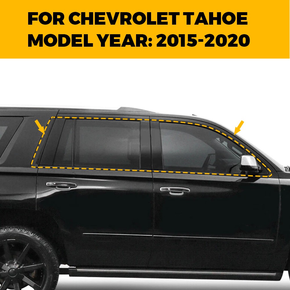 For 2015-2020 Chevy Tahoe Chrome Delete Window Vinyl Trim Blackout Accessories