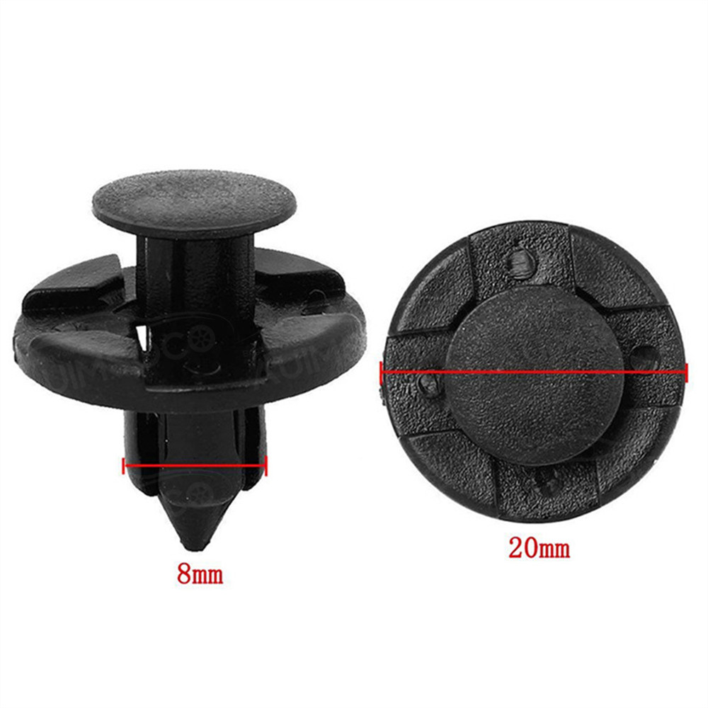 100 Pcs Bumper Trim Panel Fender Engine Push Pin Rivet Clips For Toyota Lexus AA