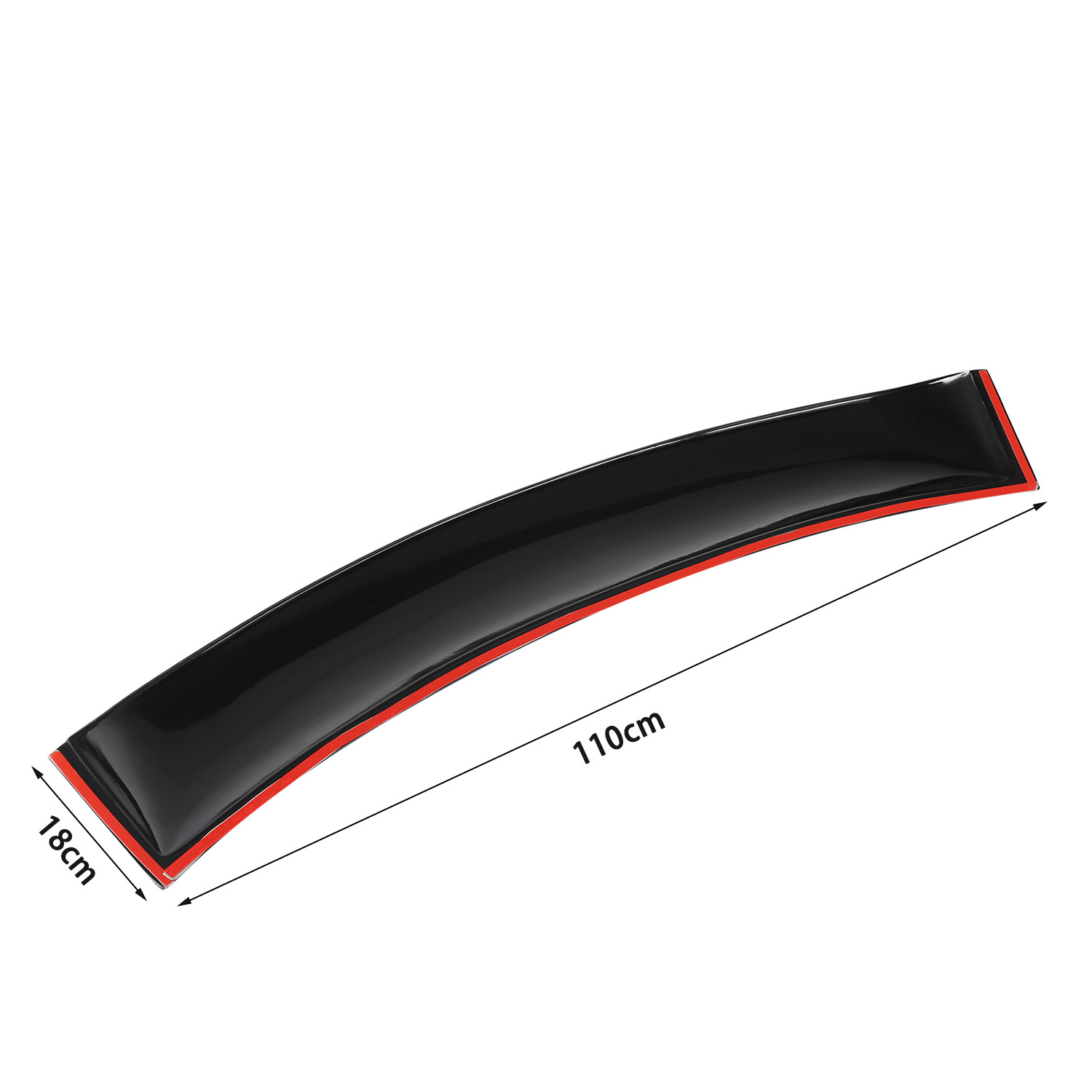 For 03-07 Toyota Corolla JDM Black Tinted Rear Window Roof Vent Visor Porvdlyhkf