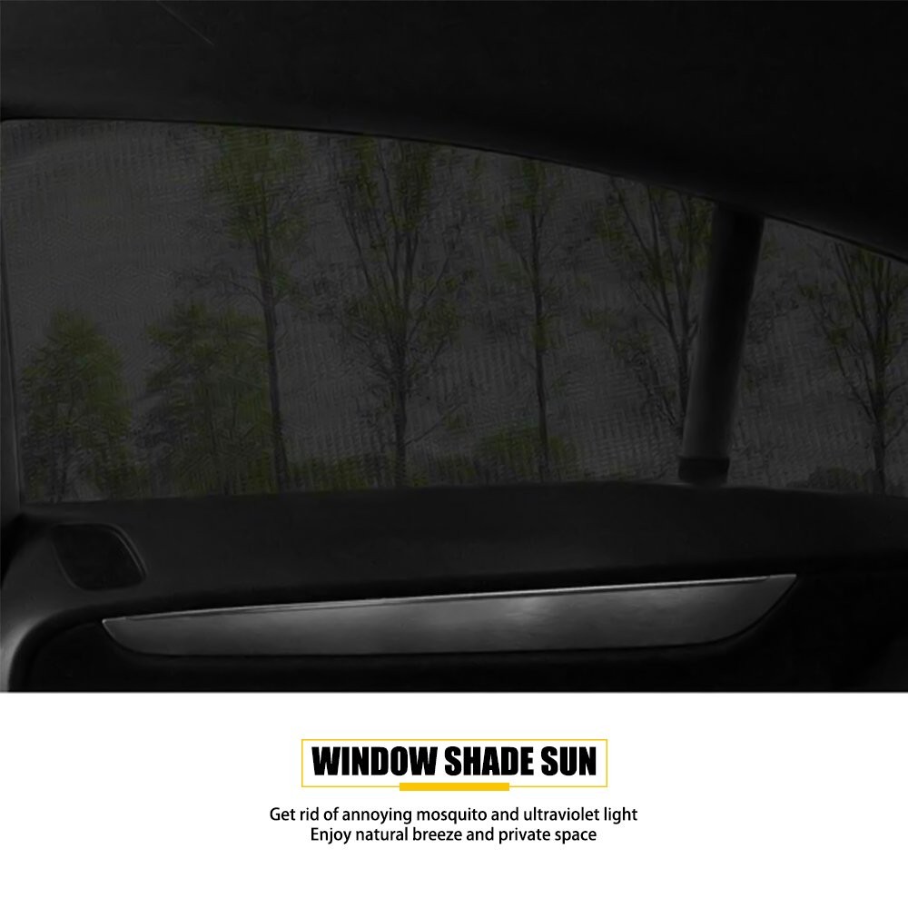 4Pcs Universal Car Side Window Baby Sun Shade Breathable Screen Cover Sunshade