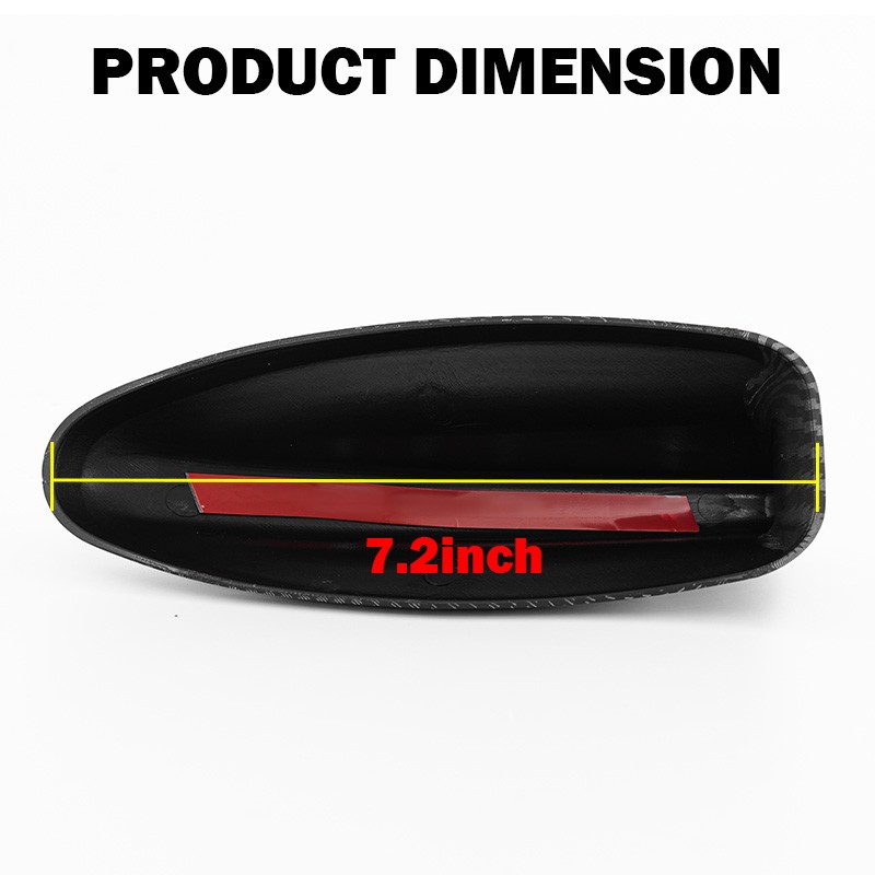 ABS Carbon Fiber Look Shark Fin Antenna Cover Case For Honda Civic 11th 2022-25