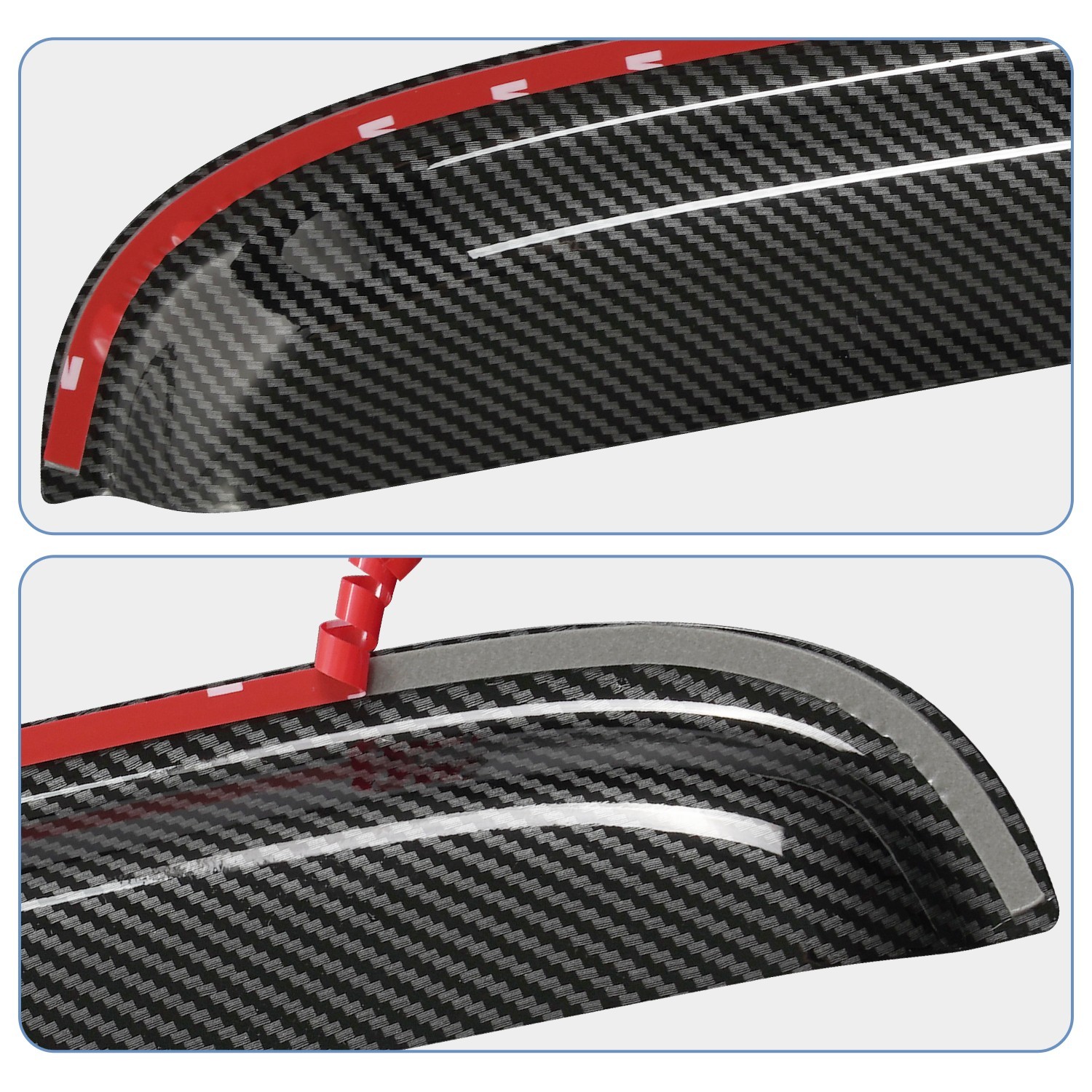 For 93-11 Ford Ranger Mazda B2300-B3000 Glossy Black Window Visor Sun Rain Guard