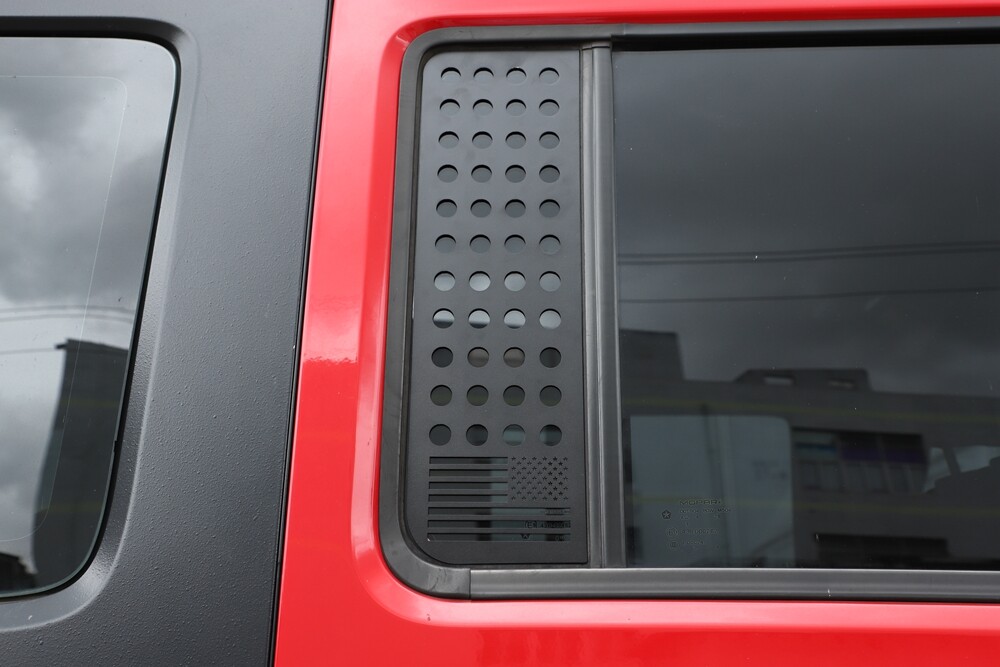 Rear Car Door Triangle Glass Cover Trim For Jeep Wrangler JK JKU 07+ Accessories