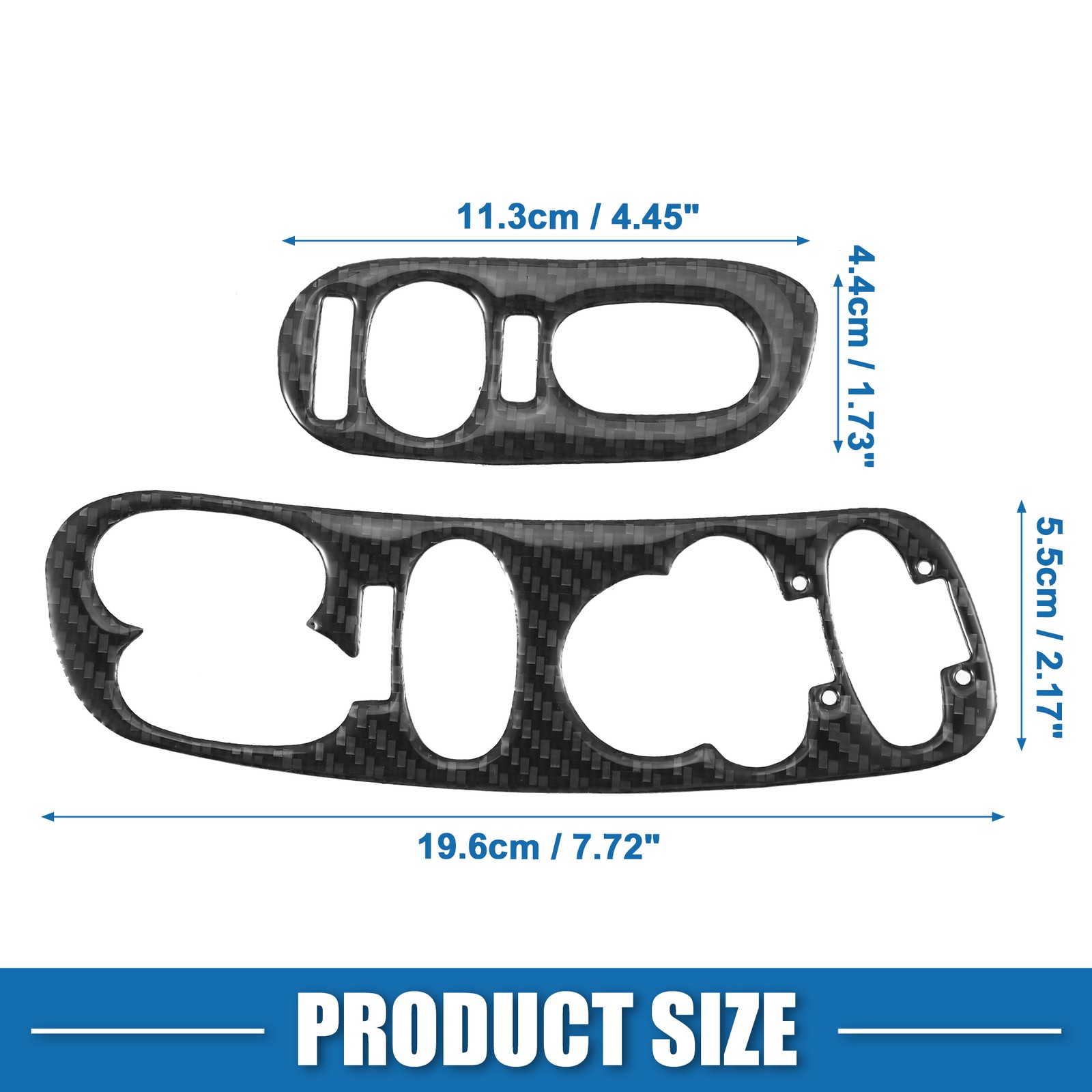 Piece of 2 Window Lift Switch Cover Trim fit for Chevy Corvette C5 1998-2004