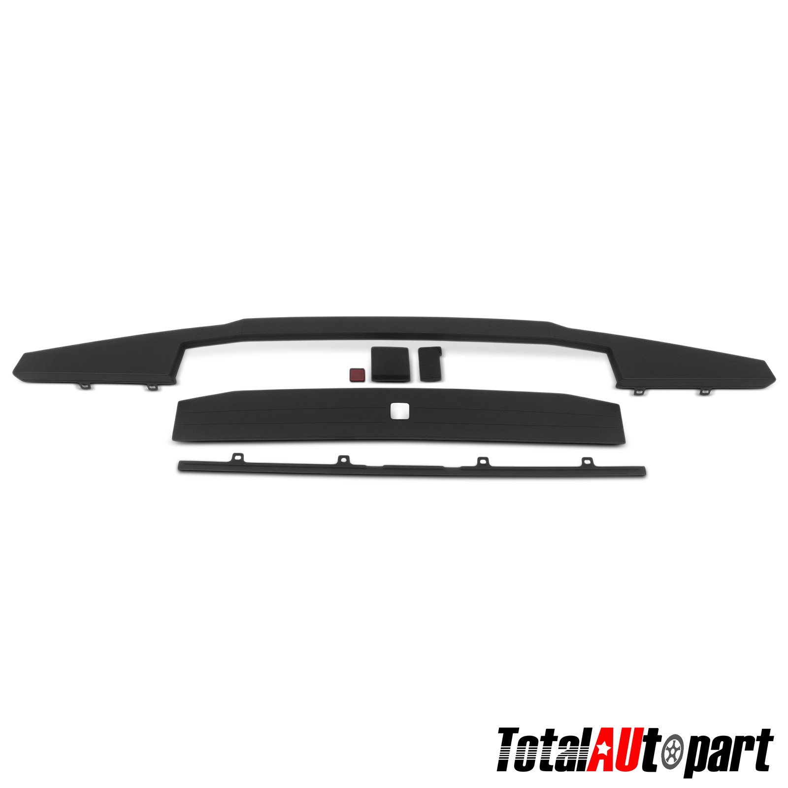 3x Tailgate Cap Molding Kit for Ford F-250 F-350 F-450 Super Duty 2017-2022 Rear