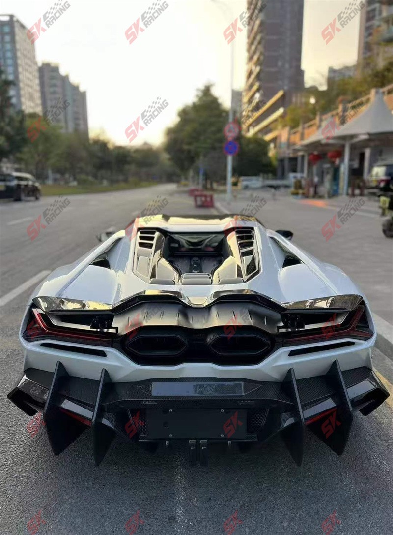 Dry Carbon Fiber Rear Trunk Spoiler Wing Fits 2024UP Lamborghini Revuelto Coupe